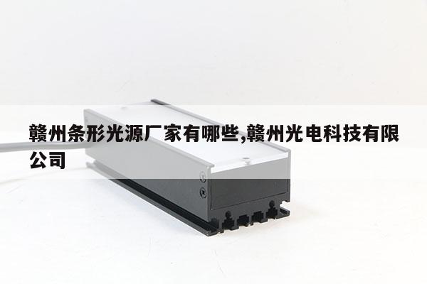 贛州條形光源廠家有哪些,贛州光電科技有限公司