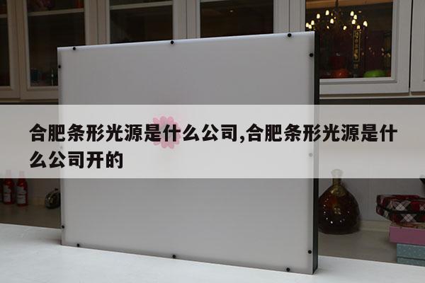 合肥條形光源是什么公司,合肥條形光源是什么公司開(kāi)的